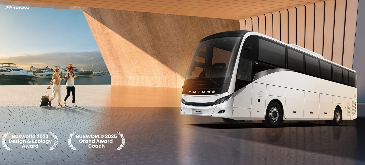 Yutong left-hand drive diesel coach T12 debuts: superior reliability for premium travel Yutong left-hand drive diesel coach T12 debuts: superior reliability for premium travel