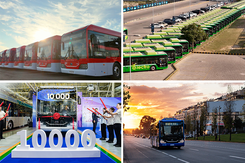 Yutong deepened global partnerships through major deliveries in 2025, including 400 buses to Pakistan, 372 to Chile, 100 to Greece, and 723 to Morocco. In Central Asia, cumulative deliveries surpassed 10,000 units.
