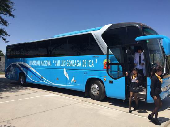 Nine Yutong buses delivered to ICA University in Peru Nine Yutong buses delivered to ICA University in Peru