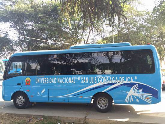 Nine Yutong buses delivered to ICA University in Peru Nine Yutong buses delivered to ICA University in Peru